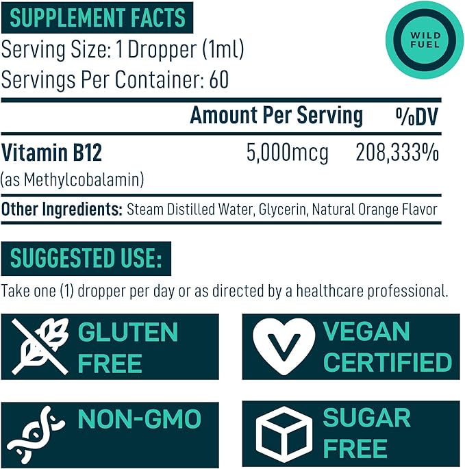 WILD FUEL Liquid Collagen and B12 High-Potency Wellness Bundle
