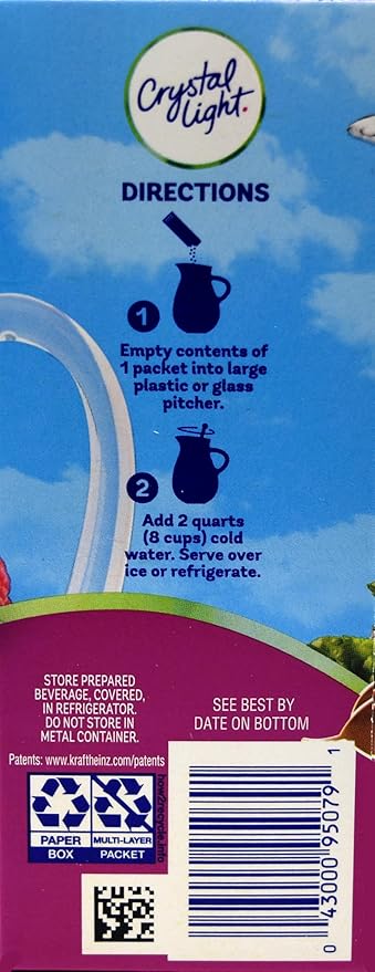 Crystal Light Pitcher Packets Raspberry Iced Tea 1.6 OZ