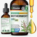BIO KRAUTER® Perimenopause &amp Menopause Supplements for Women* - Vegan Motherwort Tincture 2 Fl.Oz 28-Day Supply for Natural Calm &amp Women's Wellness - Alcohol &amp Sugar Free - 650 mg per Serv