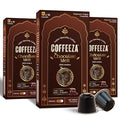Coffeeza Belgian Chocolate Flavored Espresso Coffee Pods Compatible with Nespresso Original Line Medium Roast Intensity – 7 100% Arabica Aluminium Coffee Capsules 3 Pack - 30 Single Serve Coffee