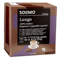 Amazon Brand - Solimo Lungo Capsules Compatible with Nespresso Original Brewers Medium Roast 50 Count (Pack of 1)