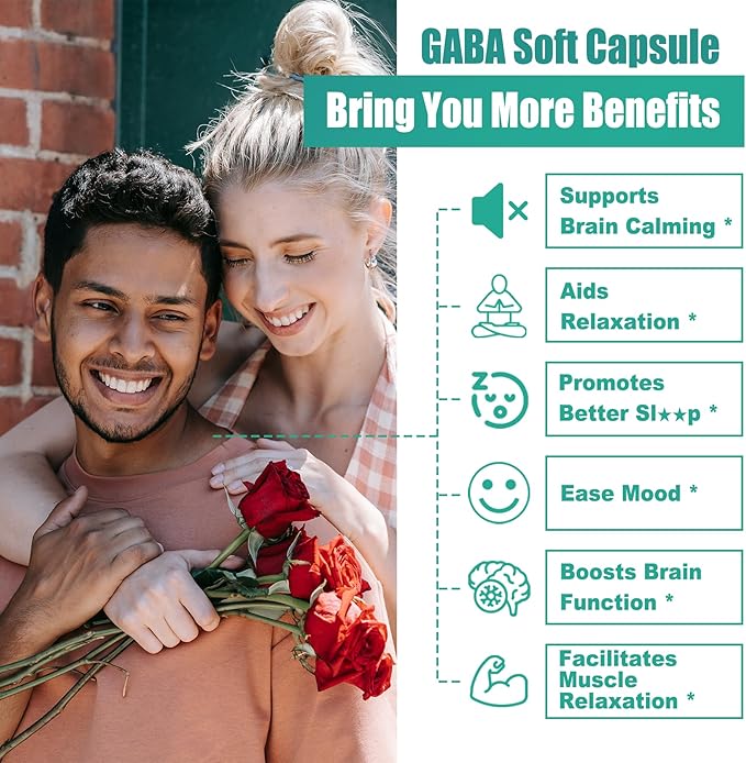 GABA Supplement +Vegan Omega-3 Algae Oil