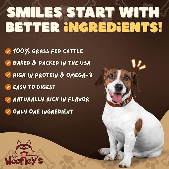 Woofley's Extra Thick Collagen Roll (10-12 Inch - 3 PCS) - Chews for Dogs - Bully Stick Rawhide Alternative Dog Chews No Hide Bones for Medium &amp Large Dogs