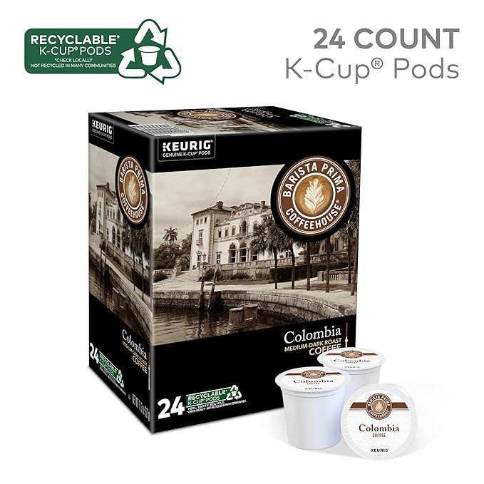 Barista Prima Coffeehouse Colombia Coffee Keurig Single Serve K-Cup Pods 96 Count