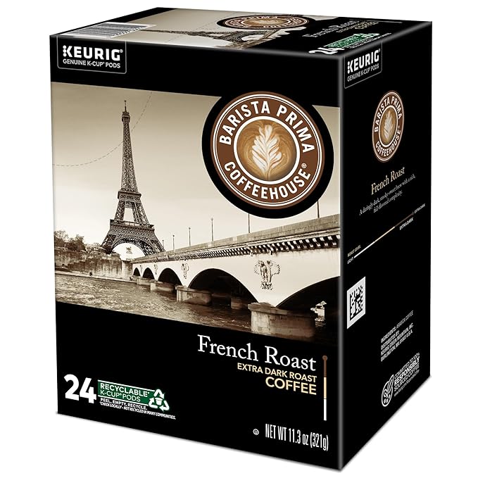 Barista Prima Coffeehouse French Roast Keurig Single Serve K-Cup Pods 96 Count