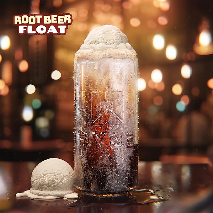 RYSE Fuel Energy Drink - Root Beer Float - Sugar Free - 200mg Natural Caffeine New Formula to Supports Cognitive Health &amp Improves Focus - No Artificial Colors - 16 fl oz Cans (12-Pack)