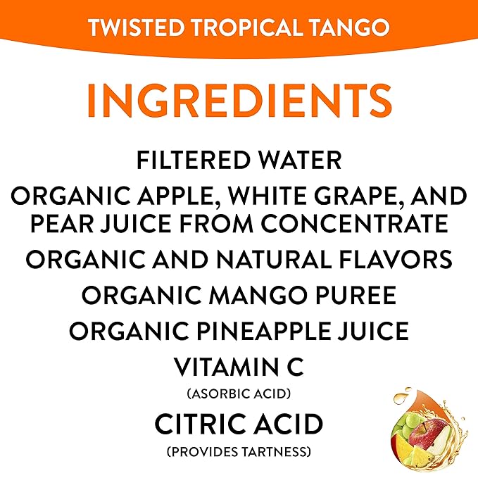 Honest Kids Tropical Tango Punch Organic Fruit Juice Drink 6.75 fl oz (32 Pack)