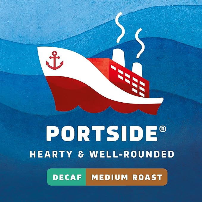 Seattle's Best Coffee Decaf Portside Blend Medium Roast Ground Coffee | 12 Ounce Bags (Pack of 6)