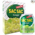 Korean Best Variety Energy Drink Box Deal - SACSAC RICE PUNCH PEAR JUICE - (SACSAC GRAPE 12 CANS)
