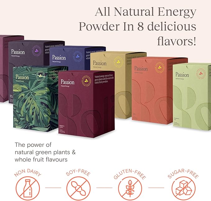 Yoli® Passion Energy Drink Powder Mix - Natural Energy Drink Mix for Endurance and Stamina 30 Packets - Pina Colada Flavor