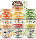ANCIENT DRINKS Apple Cider Vinegar Electrolyte Drink with Probiotics – Organic Hydration Beverage Variety Pack (Posca Switchel Sekanjabin) – ACV Sports Drink with Natural Vitamins – 16 oz Cans 12 P