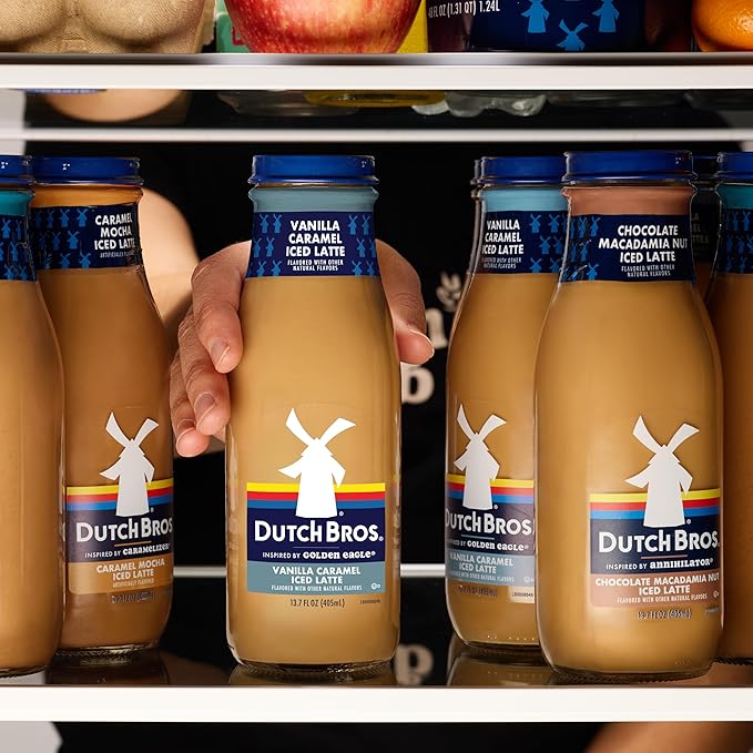 Dutch Bros® Vanilla Caramel Iced Latte Inspired by Golden Eagle® 12-13.7 Fl Oz Bottles