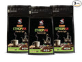 ground coffee bulk - ETHIOPIAN GROUND ORGANIC COFFEE fair trade 100% pure arabica medium roast high acidity - ethiopia organic coffee 3 Bags (36 Oz)