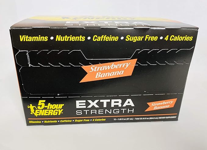 5-hour ENERGY® Shot Extra Strength Strawberry Banana 1.93 Ounce 12 Count