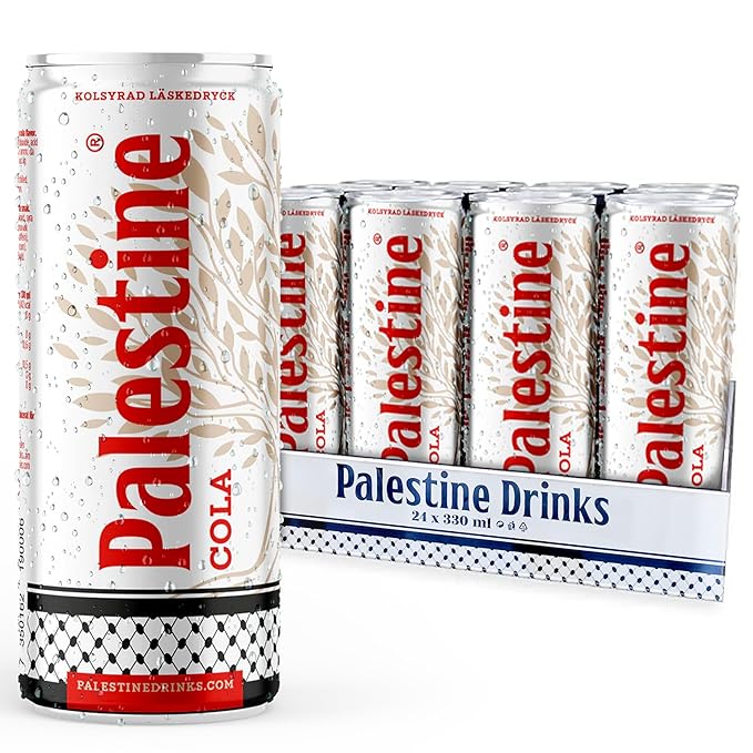 Palestine Cola Carbonated Soft Drink 330ml Can 24-Pack