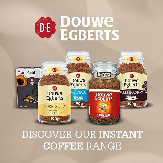 Douwe Egberts Pure Indulgence Instant Coffee in Jar Dark Roast 6.7-Ounce 190 gram