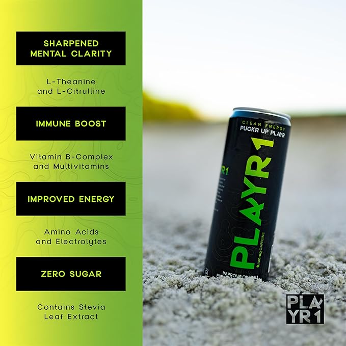 PLAYR1 Puckr Up Playr Caffeinated 24 Pack