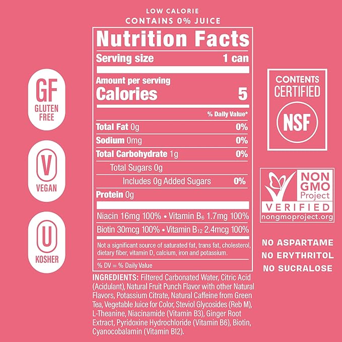 GORGIE Best Seller Variety - Original Variety Bundle Sugar-Free Natural Energy Drink Sparkling Healthy Energy Drinks - Green Tea Biotin B Vitamins Vegan &amp Low Calorie (2 Packs of 12)