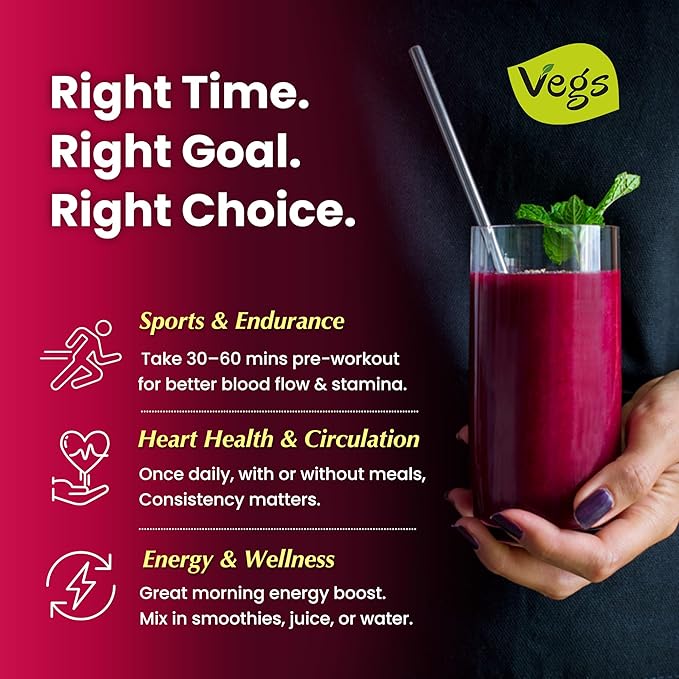 Beet Juice Powder - 20 X Ultra Concentrated Nitrates Betanines High Strength Nutrients - Freeze Dried Organic Beet Root Juice - Nitric Oxide Healthy Circulation Superfood - Sugar Free 5.3 oz