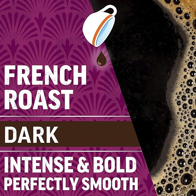 Maxwell House French Roast Dark Roast K-Cup® Coffee Pods (72 ct Pack 6 Boxes of 12 Pods)