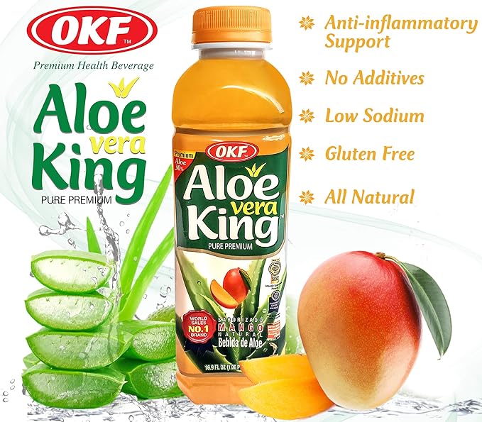 Okf Aloe Vera King Mango Drink 16.9oz (Pack of 10)