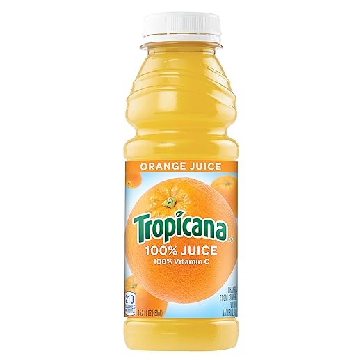 Tropicana Orange Juice 15.2 Ounce 12 Bottles