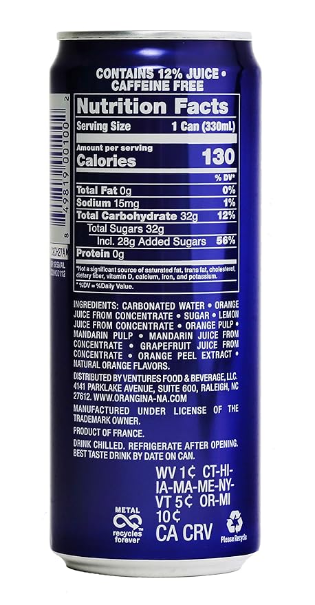 Orangina 11.2oz Cans 6pk