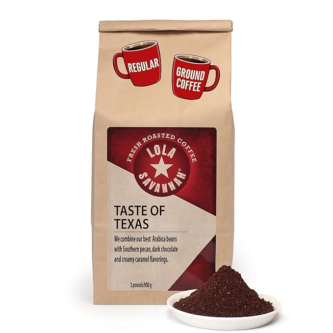 Lola Savannah Taste of Texas Ground Caffeinated Coffee 2lb (32 oz)