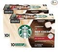 Starbucks Classic Hot Cocoa K-Cup Pods Made with Real Cocoa &amp Nonfat Milk K-Cup Pods for Keurig Brewing System 10 CT K-Cups Per Box (10 Count (Pack of 2))