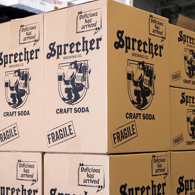 Mt Sprecher Citrus Soda in 16oz Glass Bottles (12 Pack) Caffeinated Fire-Brewed Craft Citrus Soda from Sprecher Brewing Company
