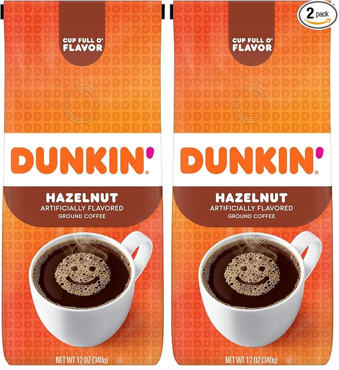 Dunkin' Donuts® Ground CoffeeHazelnut12 Oz Per Bag(Pack of 2)