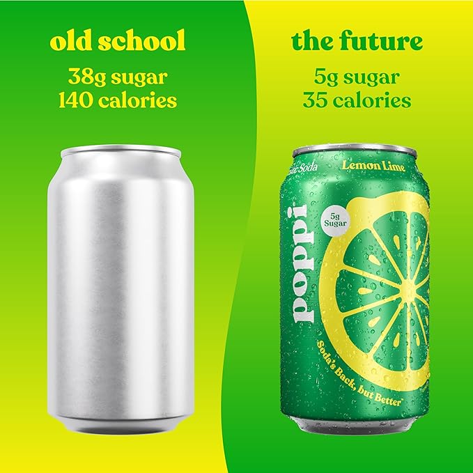 Poppi Sparkling Prebiotic Soda Beverage with Apple Cider Vinegar Seltzer Water and Fruit Juice Major Mix Variety Pack 12 Fl Oz Pack of 12 Packaging May Vary
