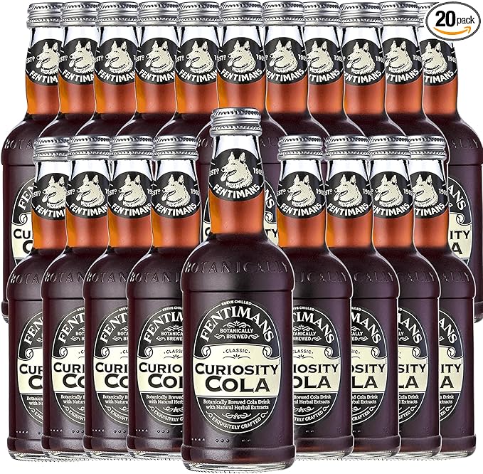 Fentimans Botanically Brewed Classic Curiosity Cola Sparkling Soda 9.3 fl oz Bottles – Premium Craft Soda/Mixer for Cocktails &amp Refreshing Drinks