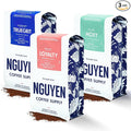 Nguyen Coffee Supply - Medium Roast Premium Ground Coffee Variety Trio Pack: Loyalty Truegrit and Moxy Vietnamese Single Origin [3ea 12oz Bags]