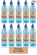 LUV BOX - Clear Fruit Peach Fling Water Sport 16.9 Oz BottlesPack of 10by evaxo