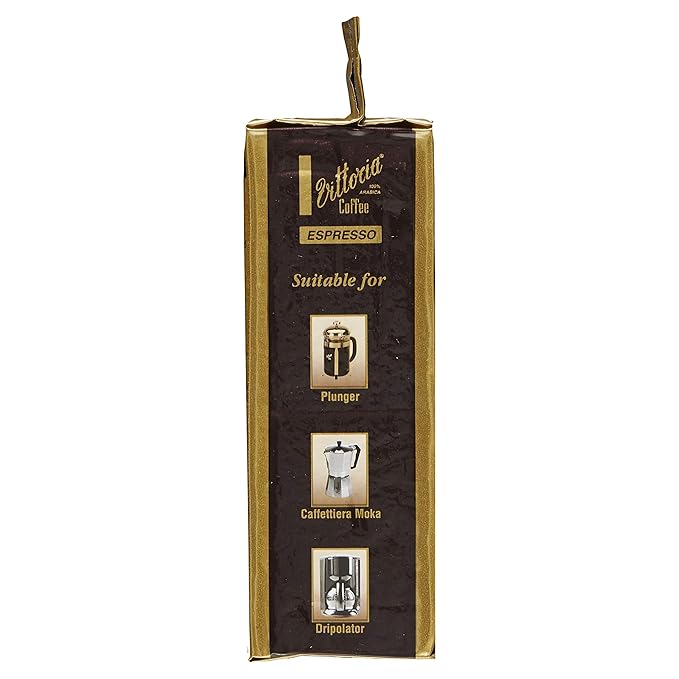 Vittoria Coffee Espresso 100% Arabica Ground Coffee - 200g