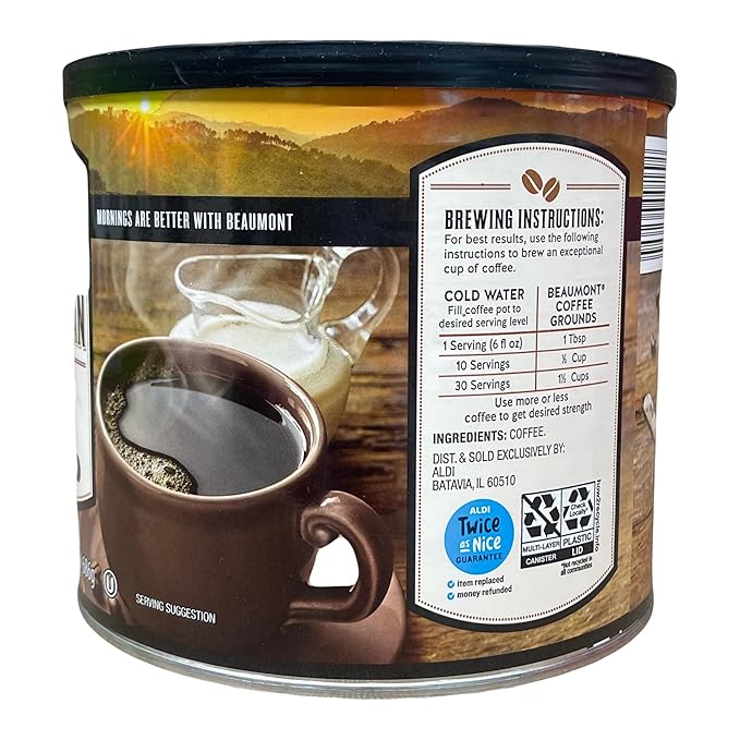 100% Colombian Ground Coffee Medium-Dark Roast Deep Rich Flavor 24.2 oz