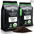 The Bean Organic Coffee Company Christmas Roast Dark Roast Ground Coffee 16-Ounce Bags (Pack of 2)Café molido tostado organico