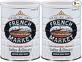 French Market Coffee Coffee and Chicory Dark Roast Ground Coffee 12 Ounce Can 3 Count (Pack of 2)