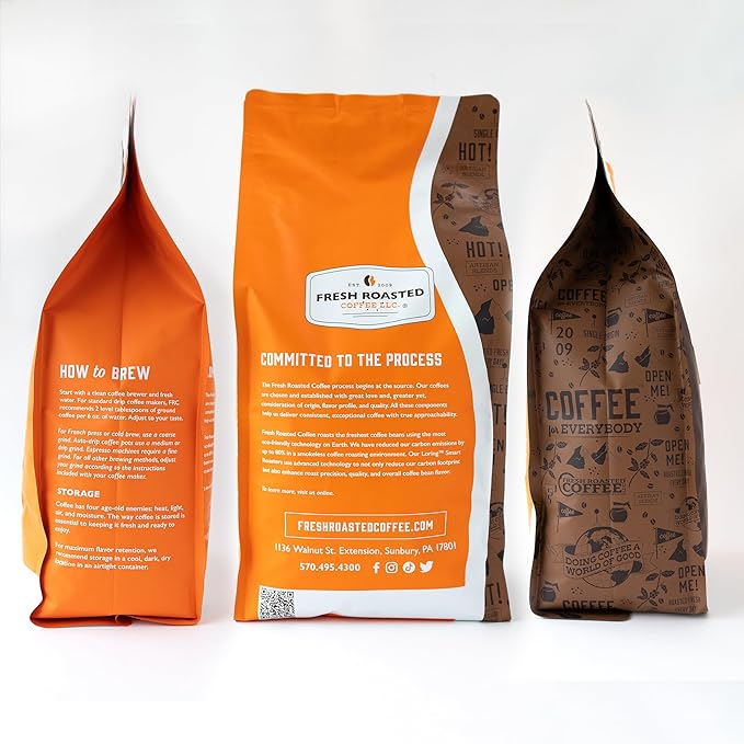 Fresh Roasted Coffee FRC Medium Roast Blend 5 lb (80 oz) Kosher Whole Bean