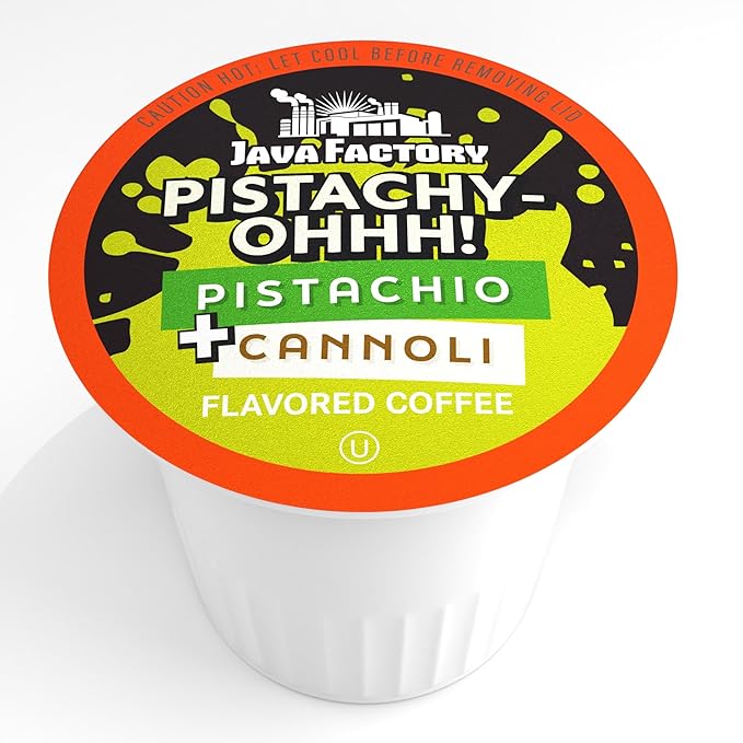 Java Factory Flavored Coffee Pods Pistachy OHHH Compatible with K Cup Brewers 40 Count