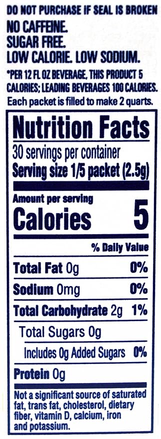 Crystal Light Strawberry Orange Banana Drink Mix 12-Quart 2.4-Ounce Canister (Pack of 20)