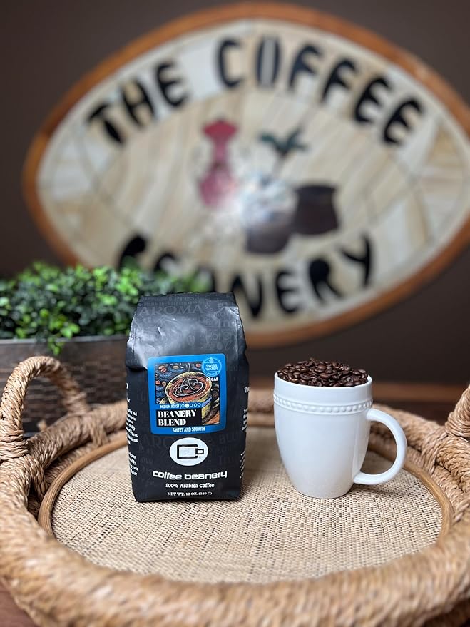 Beanery Blend Specialty SWP Decaf Coffee | 1 Bag of 12oz. Coffee (Fine) | Light-Medium Roast
