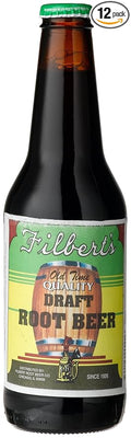 Filbert's ROOT BEER OLD TIME CHICAGO SODA Smooth Old World Style 12-Ounce Glass Bottles (Pack of 12)