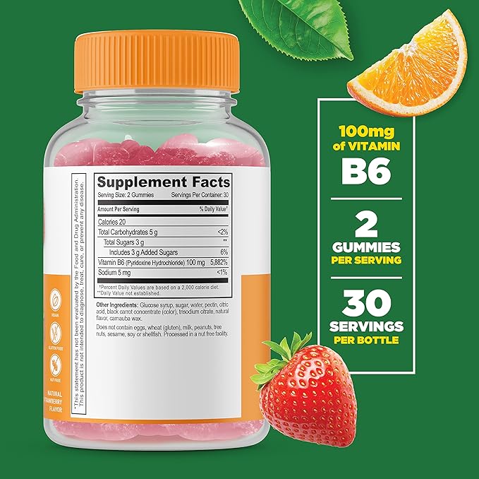 Lifeable Collagen &amp Vitamin C + Vitamin B6 Gummies Bundle - Great Tasting Vitamin Supplement Gluten Free GMO Free Chewable Gummy