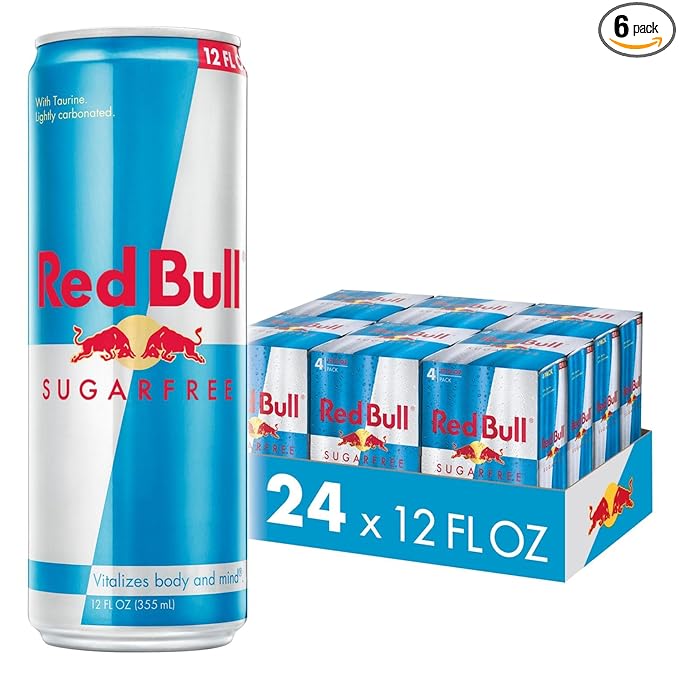 Red Bull Energy Drink Sugar Free 12 Fl Oz Pack of 24