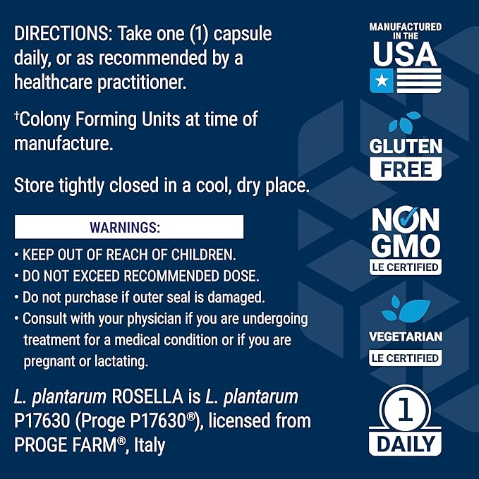 Life Extension FLORASSIST® Probiotic Women's Health Vaginal Health Digestive Health Immune Health Gluten-Free Non-GMO Vegetarian Once-Daily Formula 30 Capsules