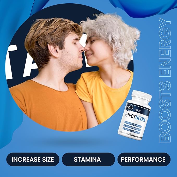 Male Enhancing Supplement - Fast Acting Performance Pills for Men for Blood Flow - Size &amp Stamina - Testosterone Booster Maca Root EpimediumTongkat Ali Dietary Supplement 60 Tablets