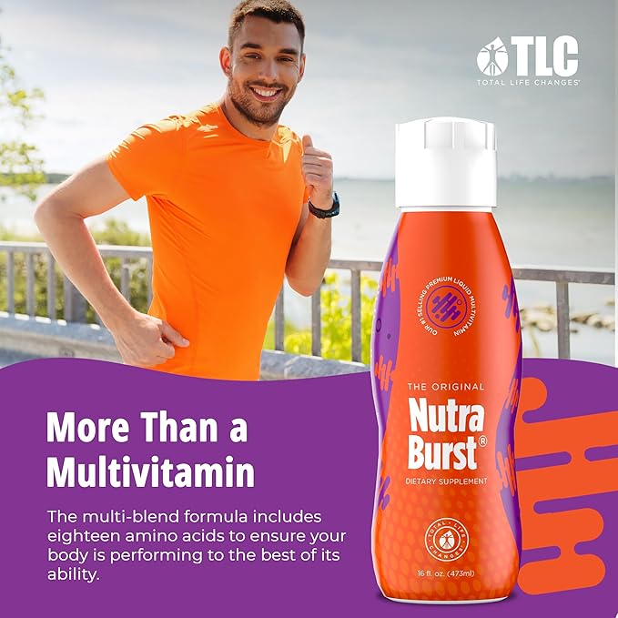 Total Life Changes NutraBurst - Liquid Multivitamin Daily Nutritional Support Packed with Essential Vitamins and Minerals 16 fl. oz