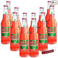 Nehi Peach Soda | Real Cane Sugar | Caffeine Free | Throwback Retro Bottle | 12 oz Glass Bottles with Crazy Soda Pop Bottle Opener (12 Pack)